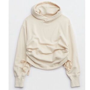 AERIE SIDE RUCHED HOODIE